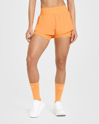 UnifiedMove Double Layer Shorts 5" | Powdered Orange