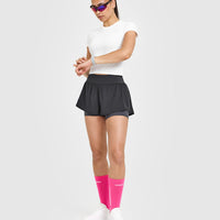 Go To Seamless Fitted Mid Top | White