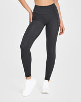 Unified High Waisted Pocket Leggings | Coal