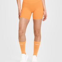 UnifiedMove™ High Waisted Pocket Shorts 6" | Powdered Orange