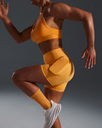 UnifiedMove™ High Waisted Pocket Shorts 6" | Powdered Orange