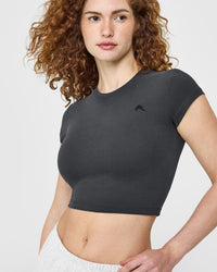 Cotton Icon Baby T-Shirt | Coal
