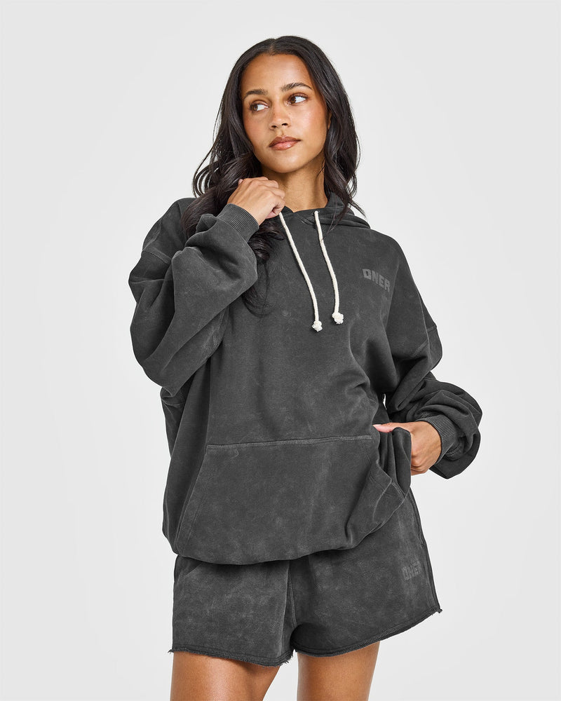 Raw Lounge Oversized Hoodie in Washed Black | Oner Active CA