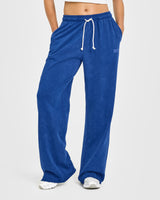 Raw Lounge Wide Leg Joggers | Washed Vintage Navy