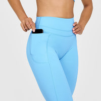 UnifiedMove™ High Waisted Pocket Leggings | Arctic Blue