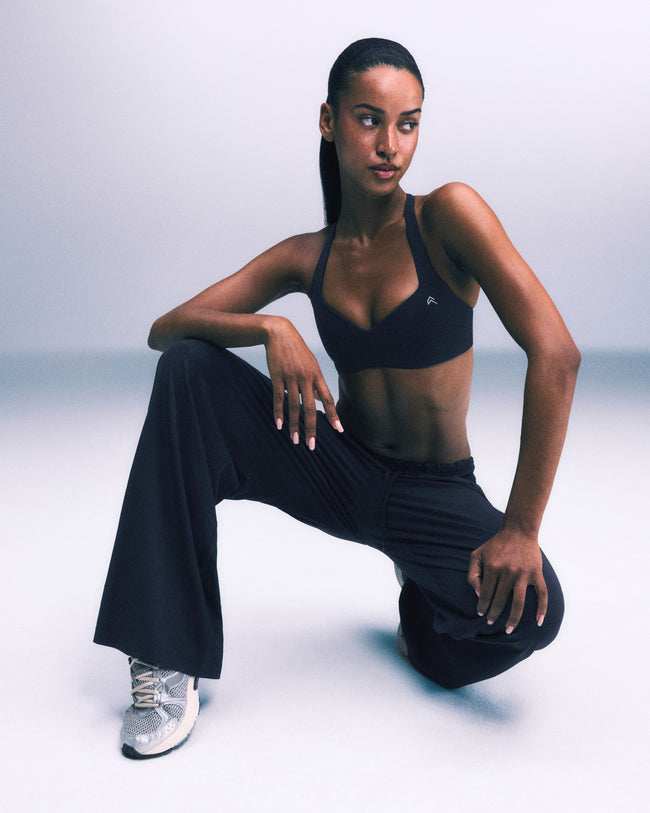 AirMove™ Straight Leg Drawcord Pants | Oil Blue