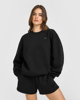 Foundations Crew Neck Sweatshirt | Black