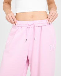 Foundations Oversized Oner Girlfriend Joggers | Chalk Pink