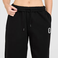 Foundations Oversized Oner Girlfriend Straight Leg Joggers | Black