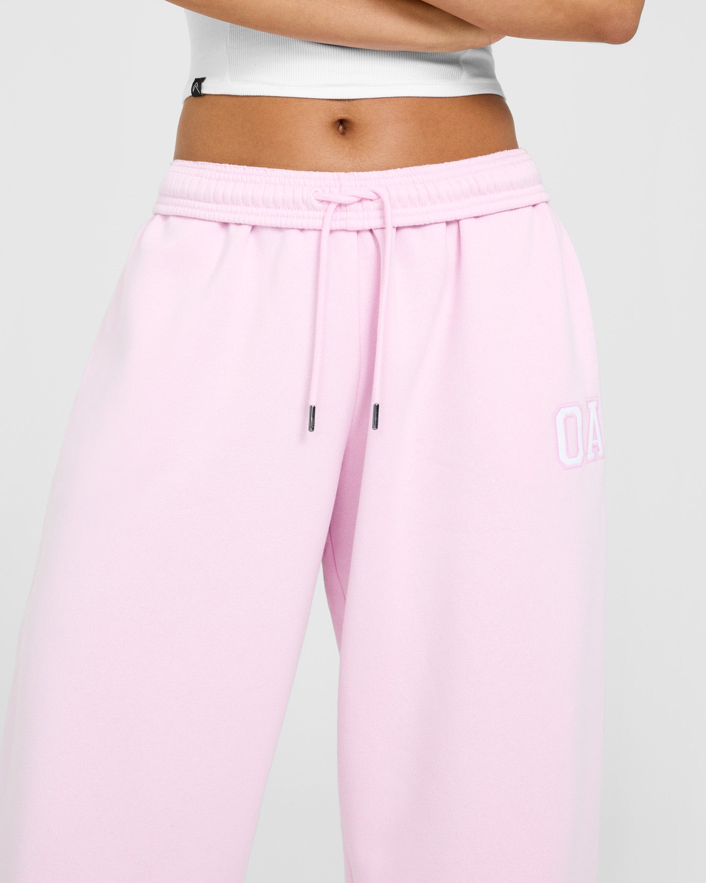 Foundations Oversized Oner Girlfriend Straight Leg Joggers | Chalk Pink