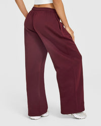 Foundations Oversized Oner Girlfriend Straight Leg Joggers | Rosewood