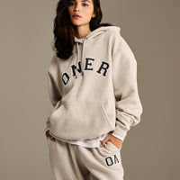 Foundations Oversized Oner Girlfriend Straight Leg Joggers | Sand