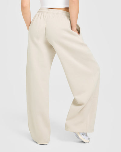 Foundations Oversized Oner Girlfriend Straight Leg Joggers | Sand