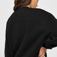 Foundations Oversized Oner Girlfriend Sweatshirt | Black