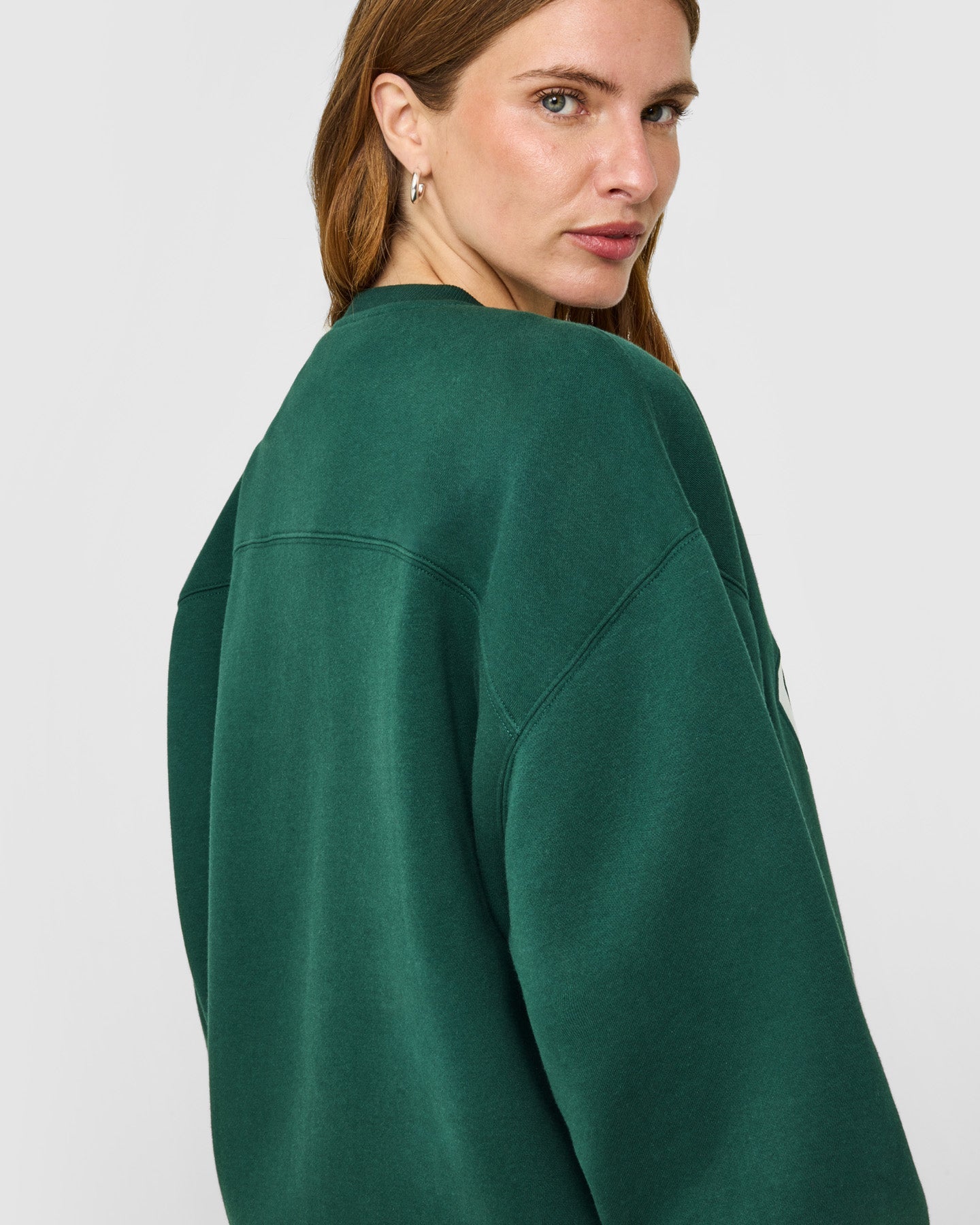 Foundations Oversized Oner Girlfriend Sweatshirt | Racing Green