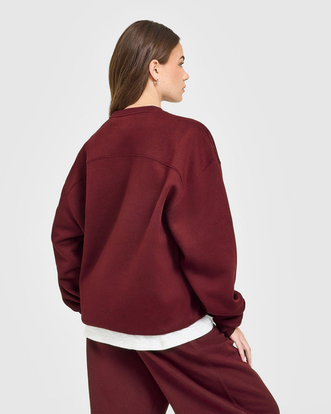 Foundations Oversized Oner Girlfriend Sweatshirt | Rosewood
