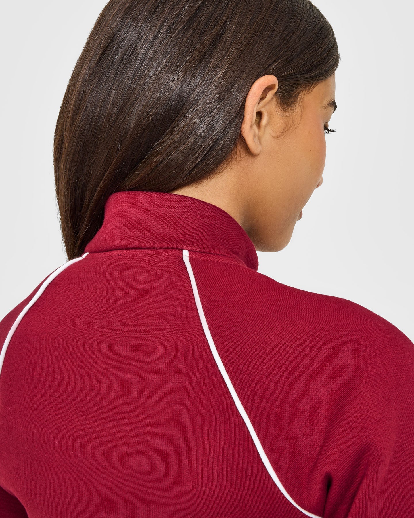 Jersey Tracksuit Zip Through Jacket | Ruby Red