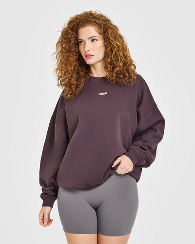 Mid Weight Sweatshirt | Umber Brown