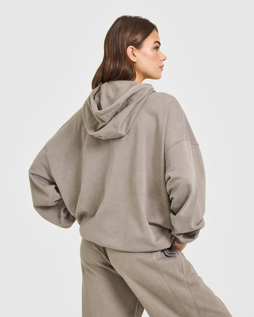 Raw Lounge Oversized Hoodie | Washed Minky