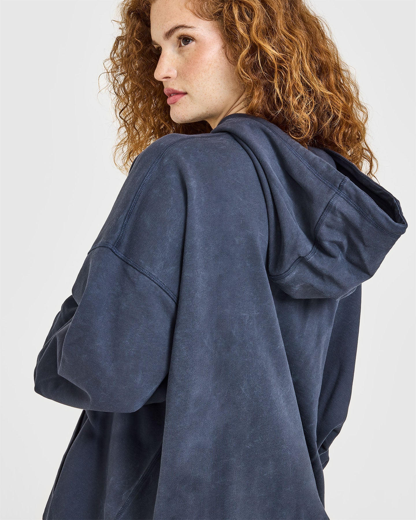Raw Lounge Oversized Hoodie | Washed True Blue