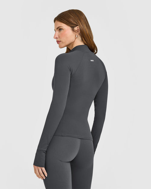 SoftMotion™ Jacket with White Logo | Coal