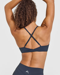 Unified Micro Bralette White Logo | True Blue
