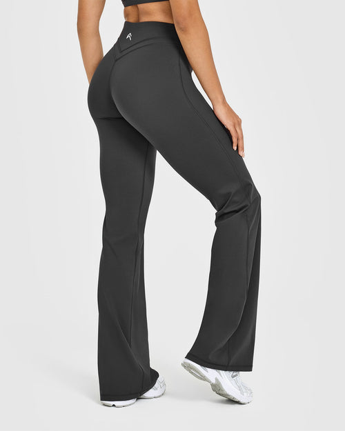 Unified Wrap Flared Bottoms White Logo | Coal