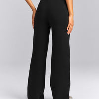 Mid Weight Cotton Knit Trouser | Black