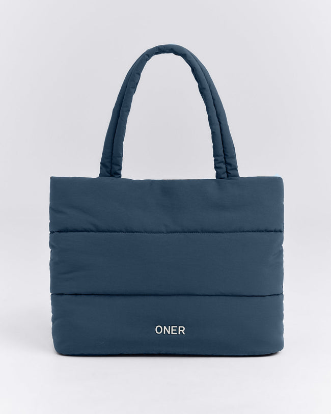 Quilted Tote Bag New Branding | Storm Blue