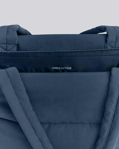 Quilted Tote Bag New Branding | Storm Blue