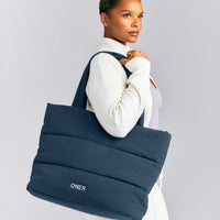 Quilted Tote Bag New Branding | Storm Blue