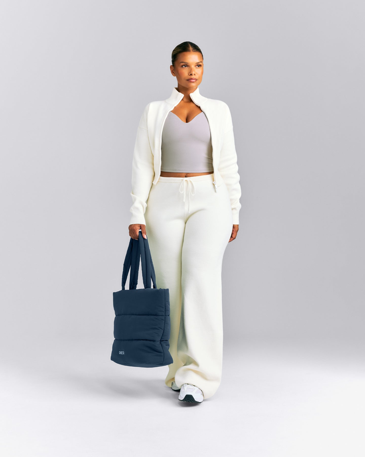 Quilted Tote Bag New Branding | Storm Blue