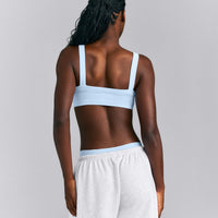 Seamless Scoop Neck Bralette | Mist Blue