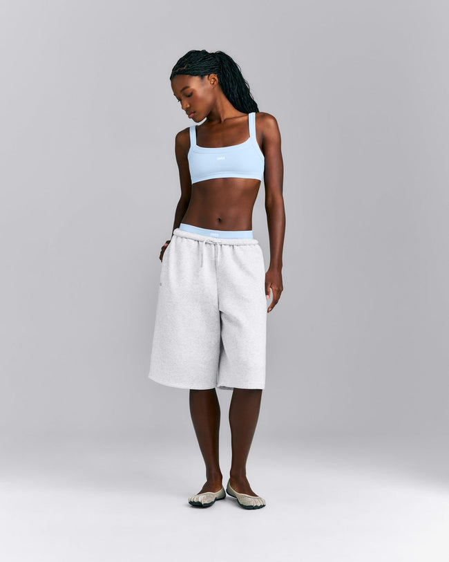 Seamless Scoop Neck Bralette | Mist Blue