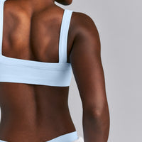 Seamless Scoop Neck Bralette | Mist Blue