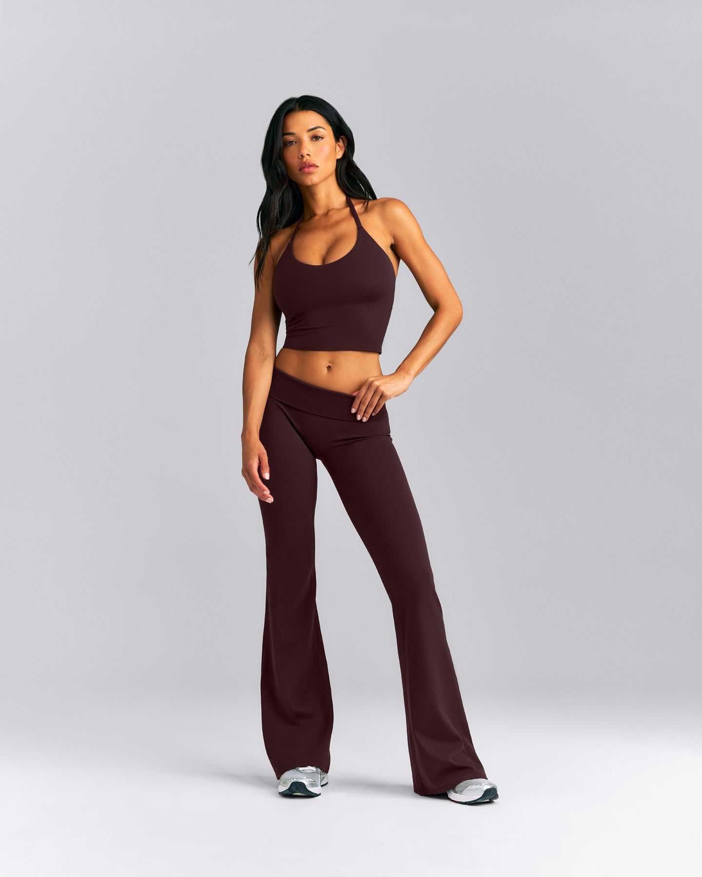 SoftMotion™ Flared Pants New Branding | Plum Brown