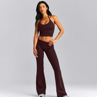 SoftMotion™ Flared Pants New Branding | Plum Brown