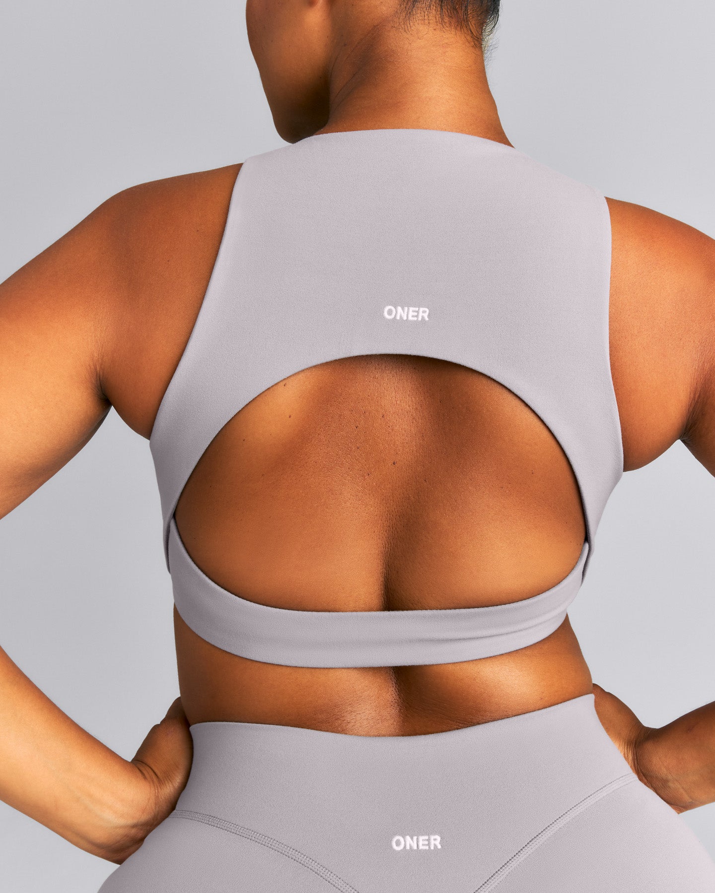 SoftMotion™ High Neck Sports Bra | Zinc Gray