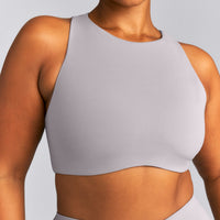SoftMotion™ High Neck Sports Bra | Zinc Gray