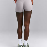 SoftMotion™ Mid Rise Micro Shorts 4" New Branding | Zinc Grey