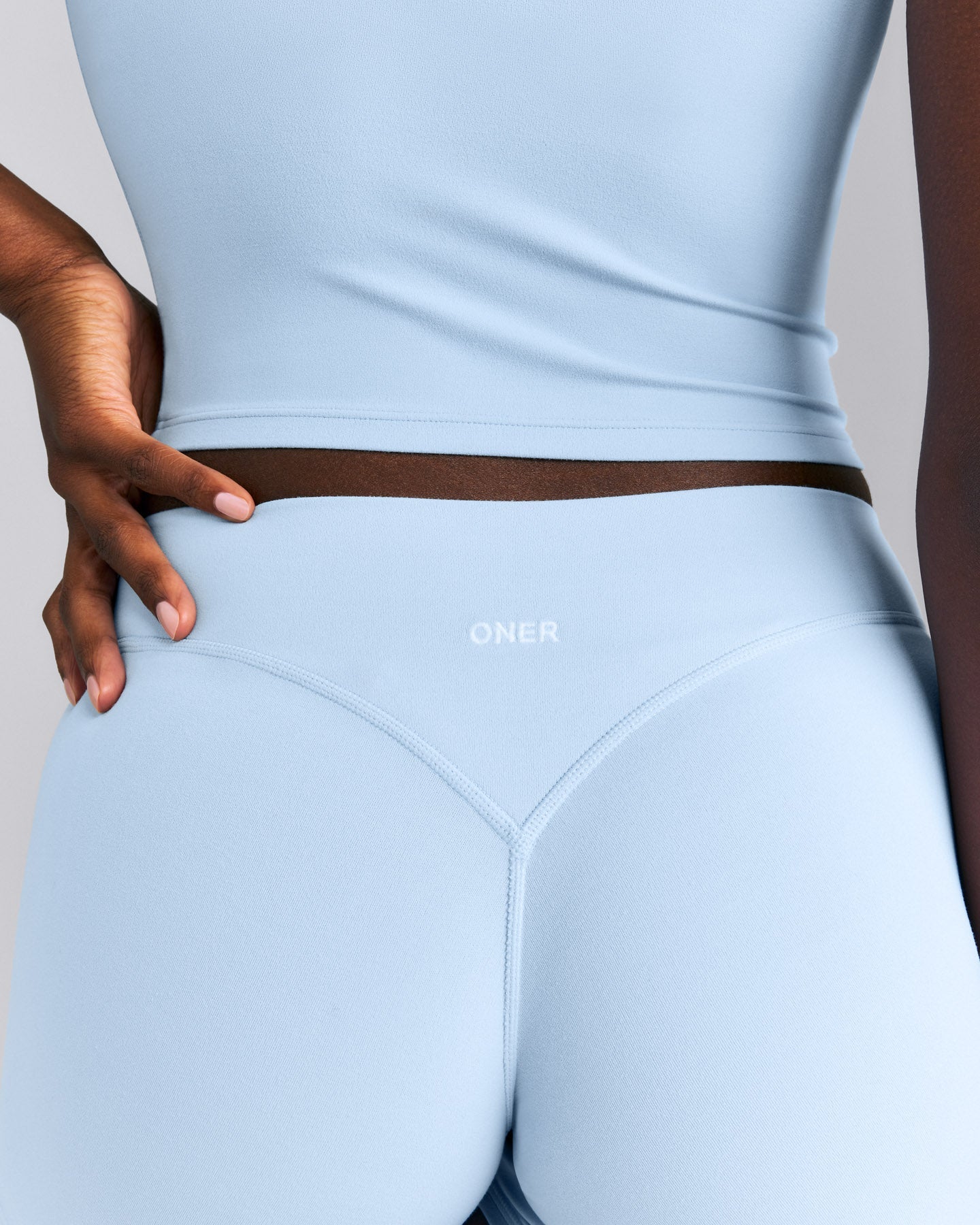 SoftMotion™ Mid Rise Micro Shorts 4" New Branding | Mist Blue