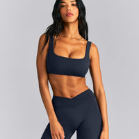 SoftMotion™ Soft Square Neck Sports Bra New Branding | True Blue