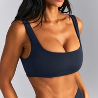 SoftMotion™ Soft Square Neck Sports Bra New Branding | True Blue
