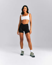 SoftMotion™ Soft Square Neck Sports Bra New Branding | White