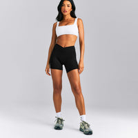 SoftMotion™ Soft Square Neck Sports Bra New Branding | White