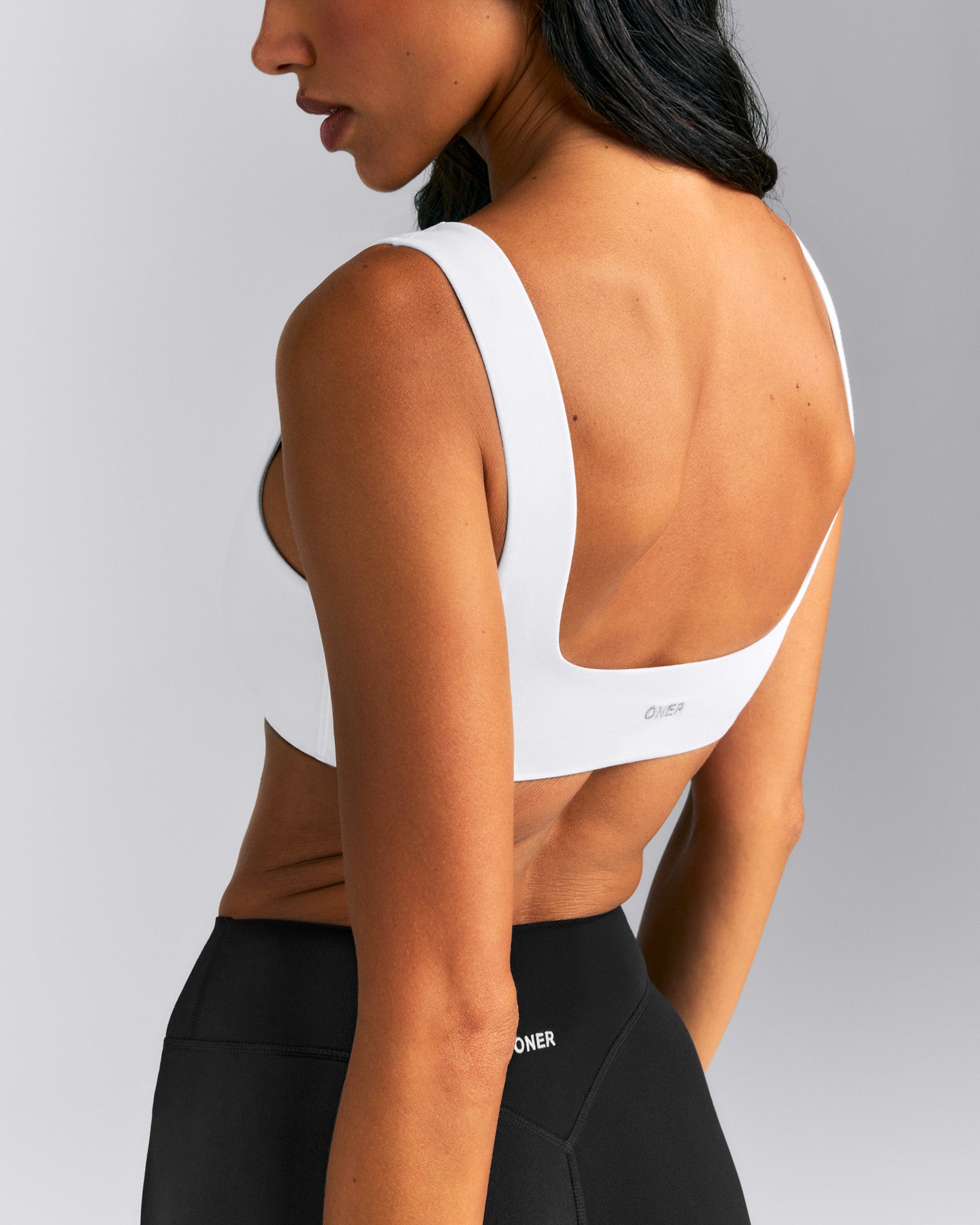 SoftMotion™ Soft Square Neck Sports Bra New Branding | White