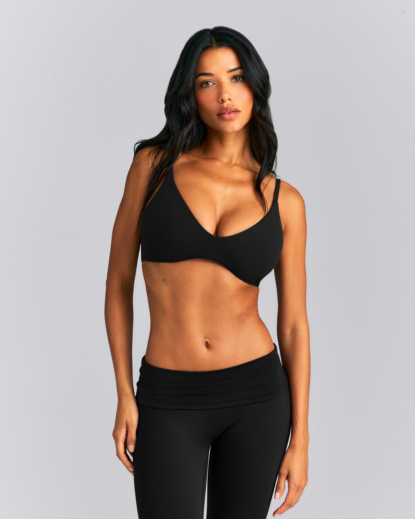 SoftMotion™ Strappy Scoop Bralette | Black