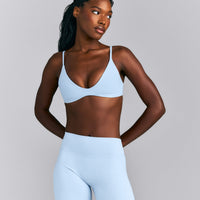 SoftMotion™ Strappy Scoop Bralette | Mist Blue