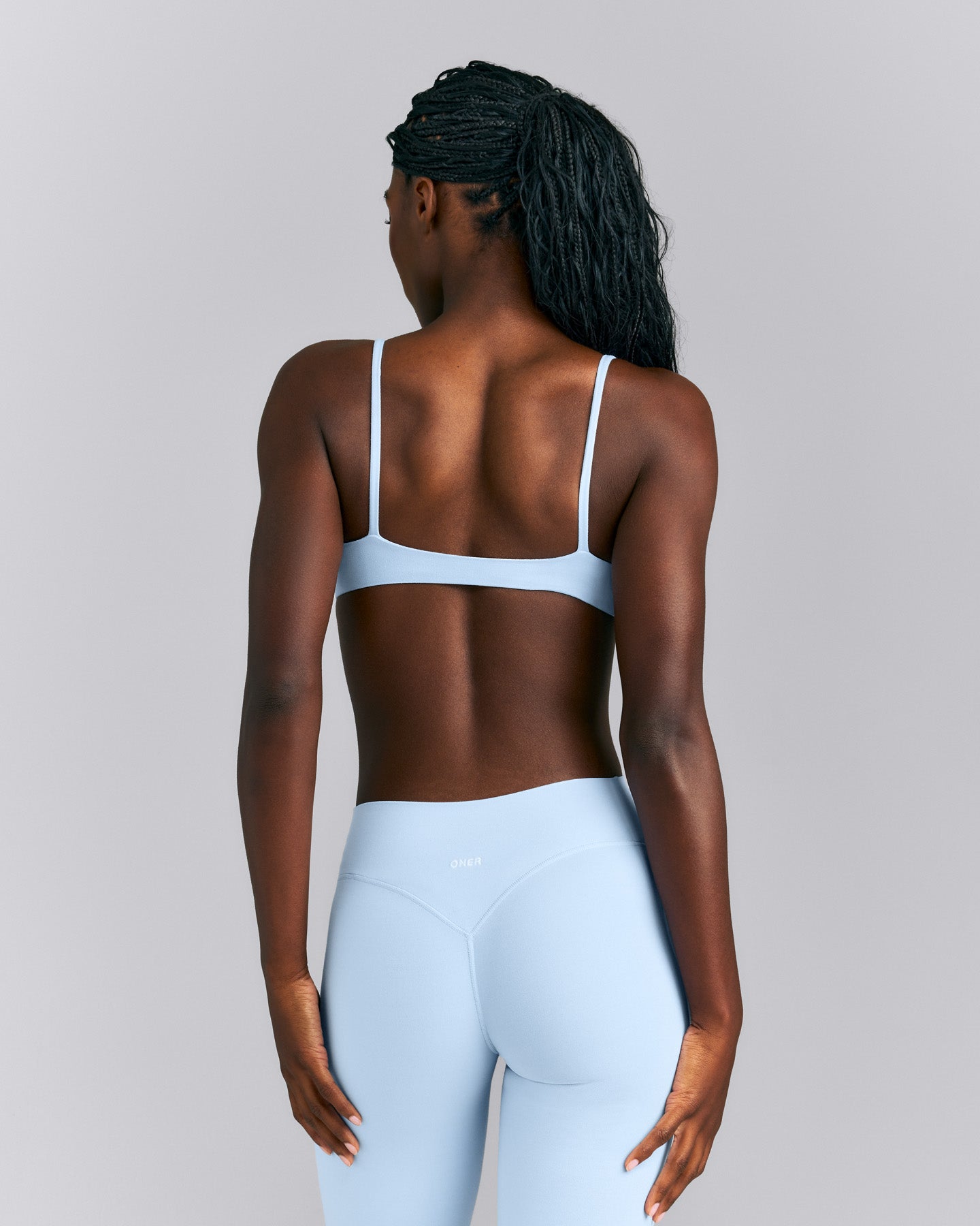 SoftMotion™ Strappy Scoop Bralette | Mist Blue