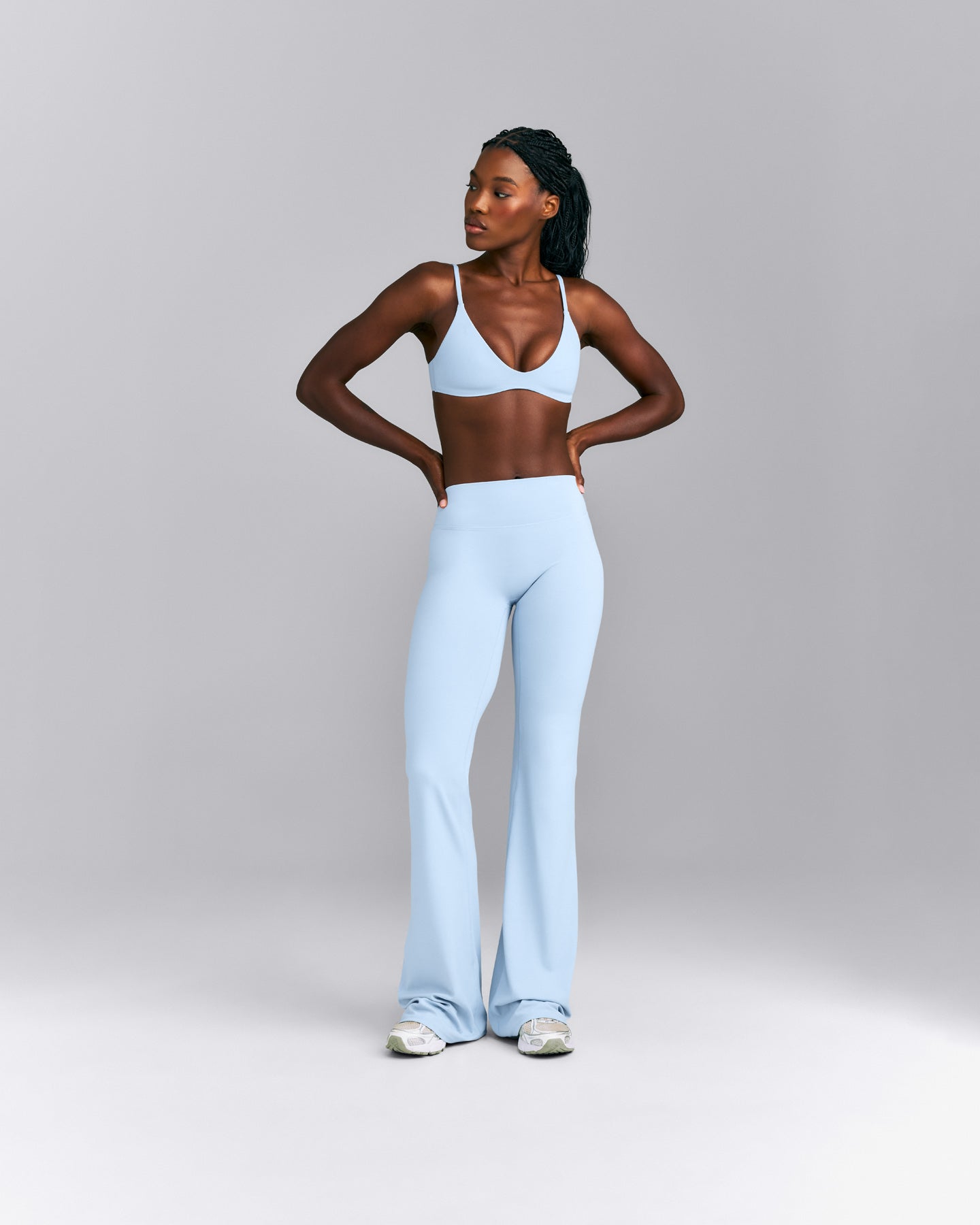 SoftMotion™ Strappy Scoop Bralette | Mist Blue
